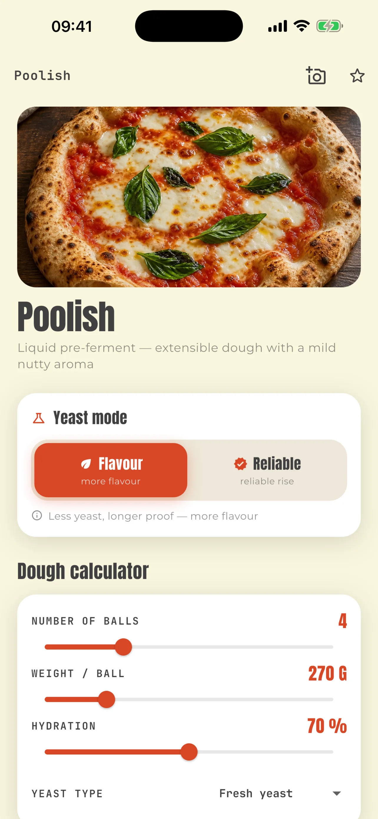 Poolish-Rechner